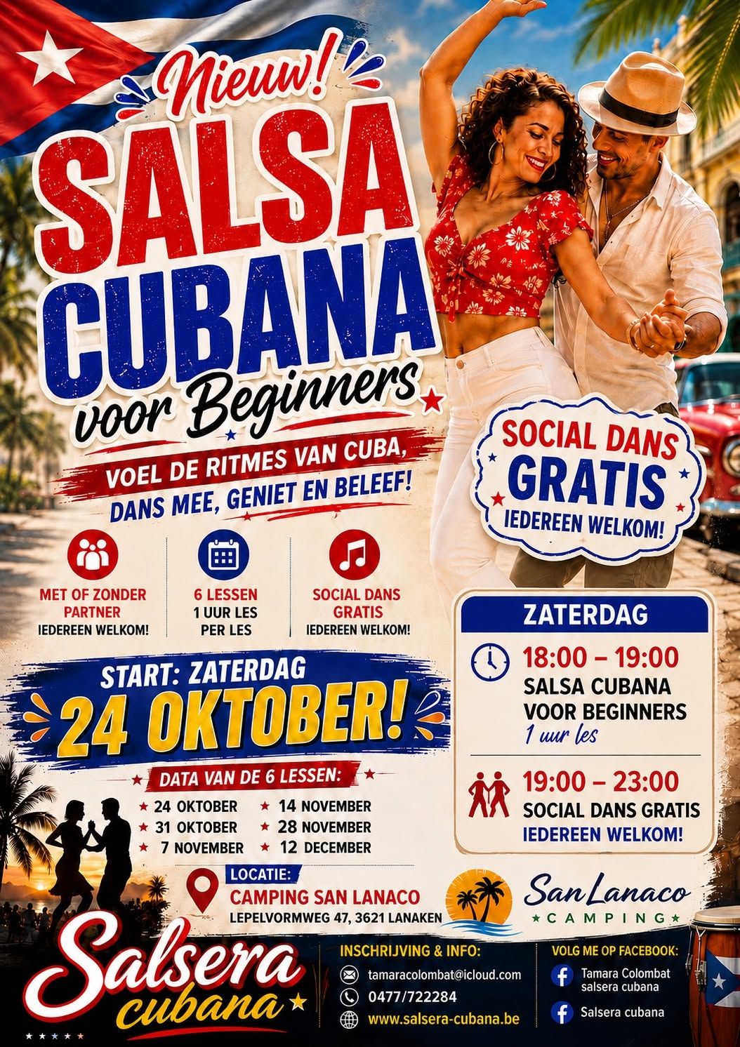 Gratis Bachata & Cubaanse Salsa initiatielessen Lanaken 2026